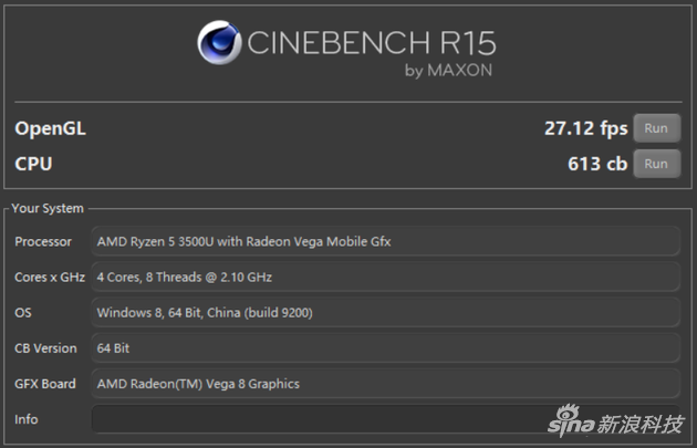 CINEBENCH R15跑分
