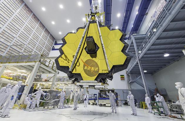图12：NASA斥巨资建造的詹姆斯·韦伯望远镜，来源：NASA