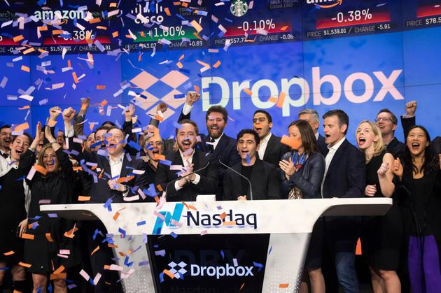 Dropbox股价上市首日大涨36% 市值超120亿美元