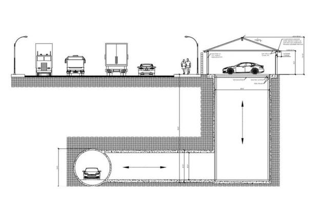 马斯克的隧道公司有新设计：车库和地下超级高铁相连