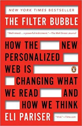 Eli Pariser 2010年在《别让算法控制你》提出Filter Bubble(过滤气泡)，指的是针对个人化搜索而提供筛选后结果的推荐算法