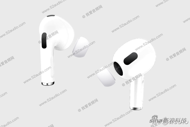 苹果AirPods 3代外形曝光 果然是简化版的AirPods Pro