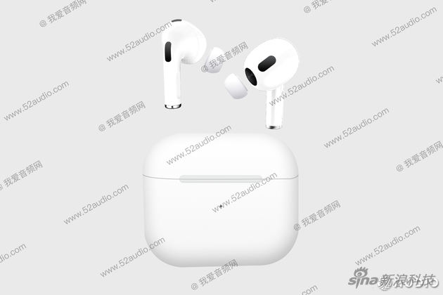 苹果AirPods 3代外形曝光 果然是简化版的AirPods Pro