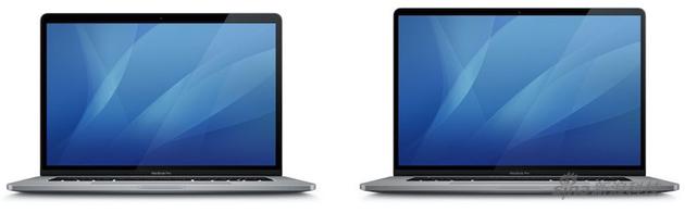 左为15英寸MacBook Pro图标，右为16英寸MacBook Pro图标