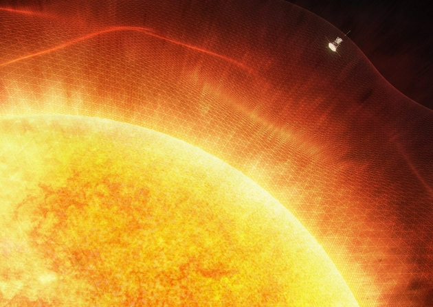 美国国家航空航天局（NASA）的帕克太阳探测器在发射三年后，终于飞越了太阳的上层大气——日冕