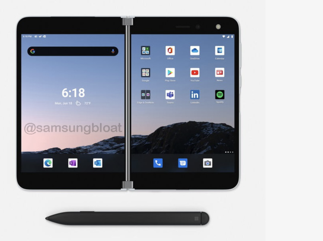 Surface Duo更多信息曝光:标配手写笔 售价9700元