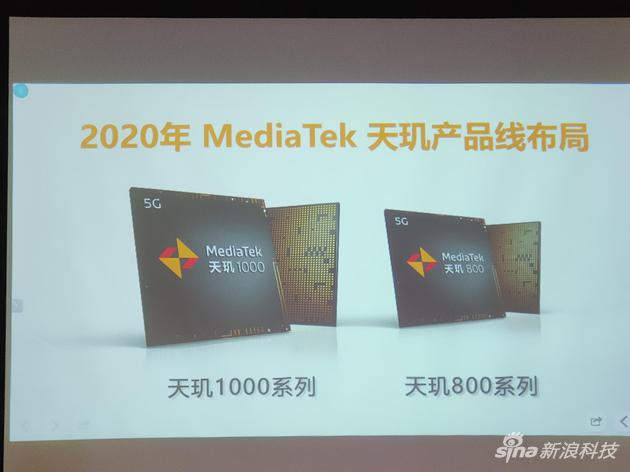 联发科技宣布天玑800系列芯片