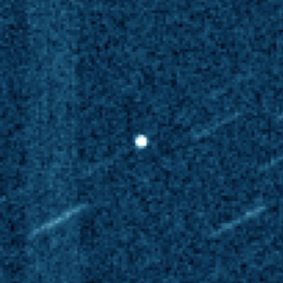 由国际科学光学监测网(ISON)拍摄的近地小行星2019 OK图像(经过着色)