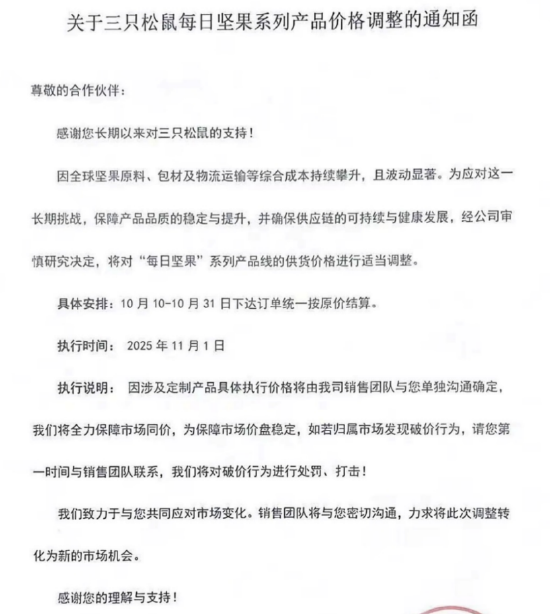 三只松鼠急了?净利润暴跌56%,下月起35款商品供货价上调! | BUG