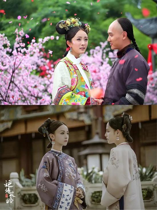 《宫锁心玉》和《延禧攻略》的色调对比