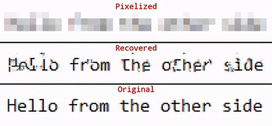 ▲Depix项目修复马赛克文字