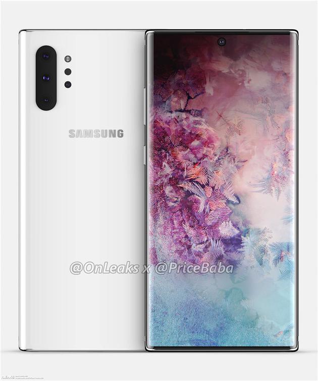 ▲三星Note 10+渲染图