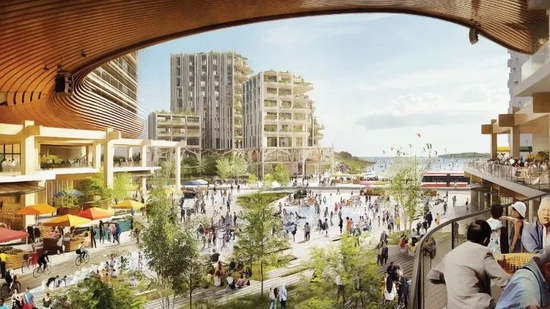 谷歌智能城市概念图，图源Sidewalk Labs&nbsp;