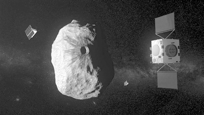 “赫拉”与史上最小小行星。 图片来源:欧洲空间局网站