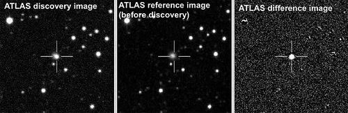 被称为“母牛”的神秘恒星爆发事件 图片来源:The ATLAS team