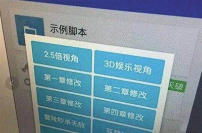 谢成开发的外挂可以实现作弊功能。江阴市检察院供图