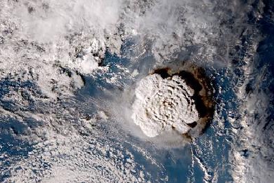 湯加火山噴發獲確認為有儀器記錄的大氣層內發生的“最大爆炸”