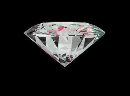 美丽的钻石是单晶