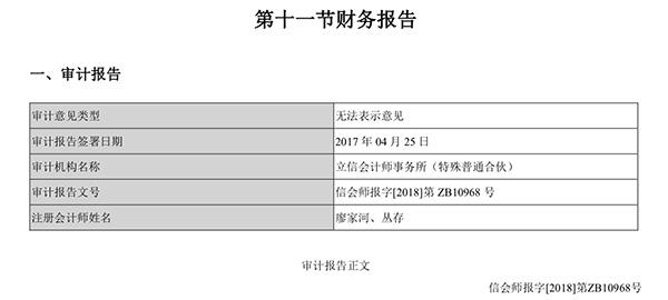 巨亏138亿!乐视网成A股亏损王 审计机构拒绝发表意见