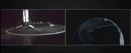 图丨一级火箭回收成功(来源:SpaceX)