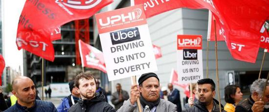 抗议Uber 图:ABC News