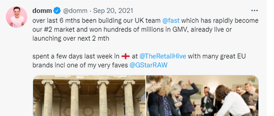 上图来源：Domm | Twitter