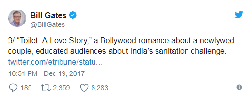 比尔-盖茨分享2017年让他感动的几件事:让你乐观