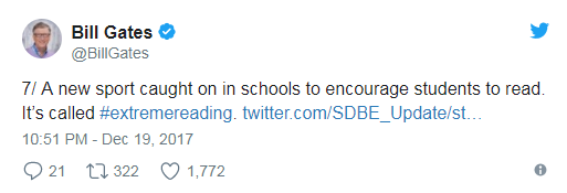 比尔-盖茨分享2017年让他感动的几件事:让你乐观