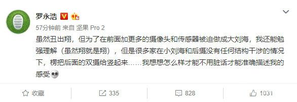 此前罗永浩微博截图
