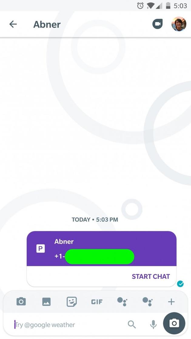 谷歌聊天应用Allo将允许通过Gmail搜索联系人