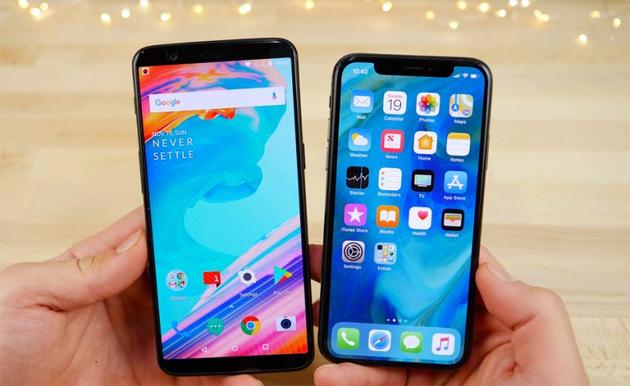 一加5T和iPhone X