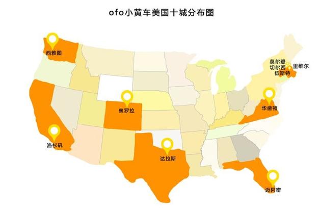 ofo海外布局图