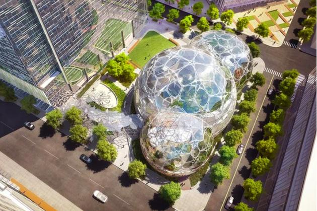 亚马逊开放室内热带森林建筑Spheres：造价40亿美元