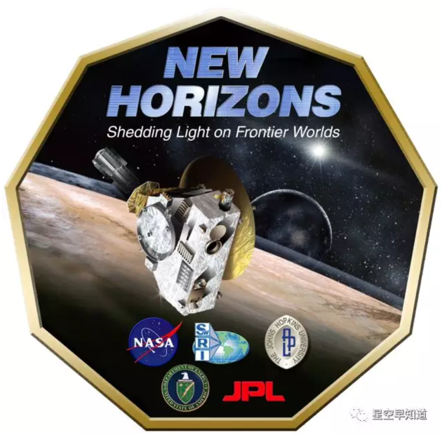 “新视野”探测项目任务徽标。来源：NASA