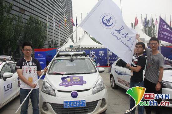 图为长安大学参赛同学。中国青年网记者李华锡 摄