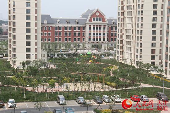 和苑西区安置房小区一角。天津市红桥区供图