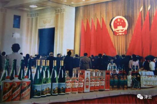 1987年国庆招待会，王朝葡萄酒为国宴用酒