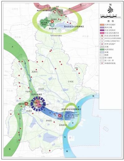 ▲历史文化保护格局图