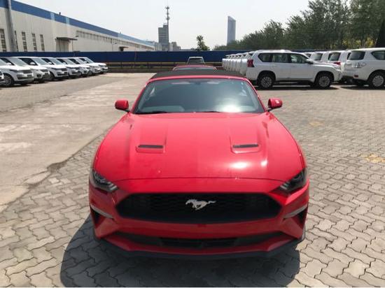 18款敞篷福特野马赛道红全面升级港口价