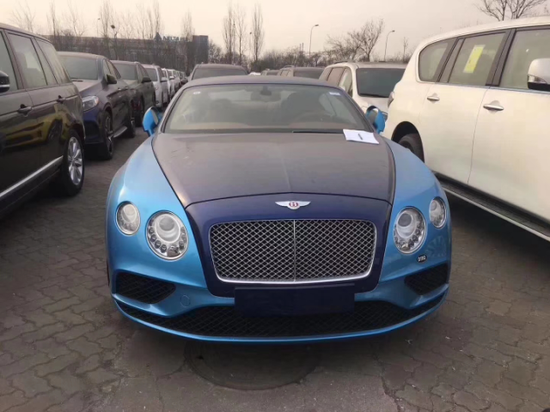 2018款宾利欧陆GT限量版翠鸟蓝双拼现车