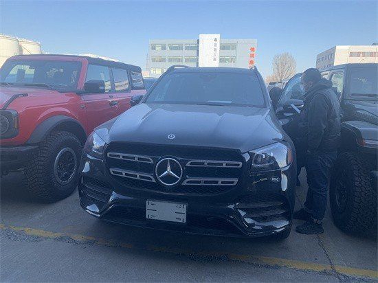 进口22款奔驰GLS450黑咖顶配现车直销