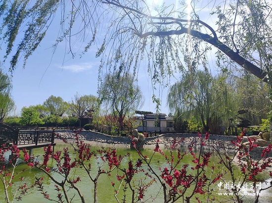 天津市蓟州区下辖的小穿芳峪村打造全景式特色旅游村。本网记者张雨楠/摄
