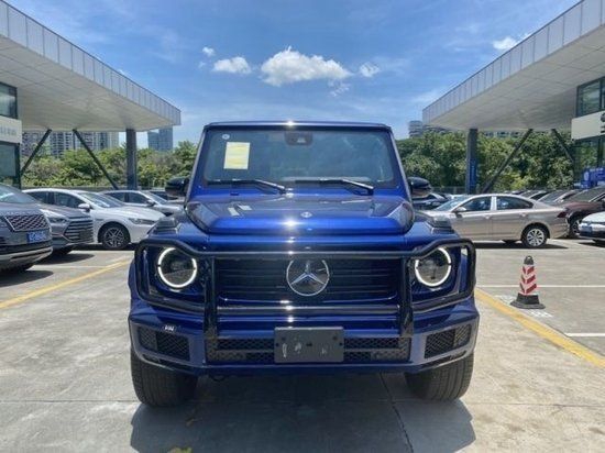 22款奔驰G550暗夜版海洋蓝220万起热售