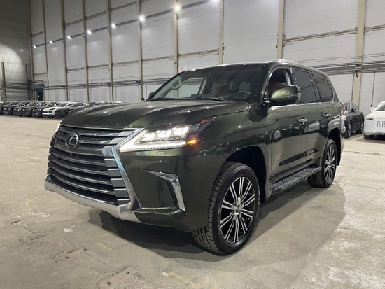 2021款美版雷克萨斯LX570全新丛林绿现车