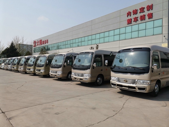 丰田考斯特17座内饰定制现车销售促销