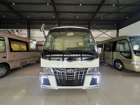 丰田考斯特12座现车报价豪华航空外摆门