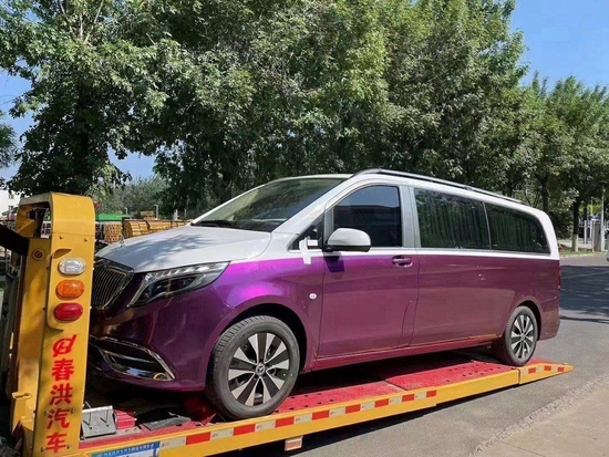 奔驰威霆改装航空座椅及内饰升级案例图