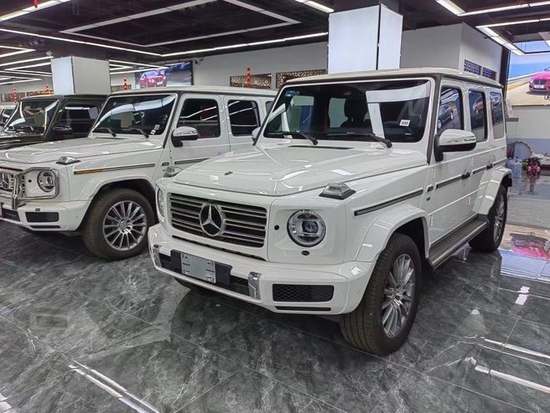 23款奔驰G500展车实拍 天津港185万出售