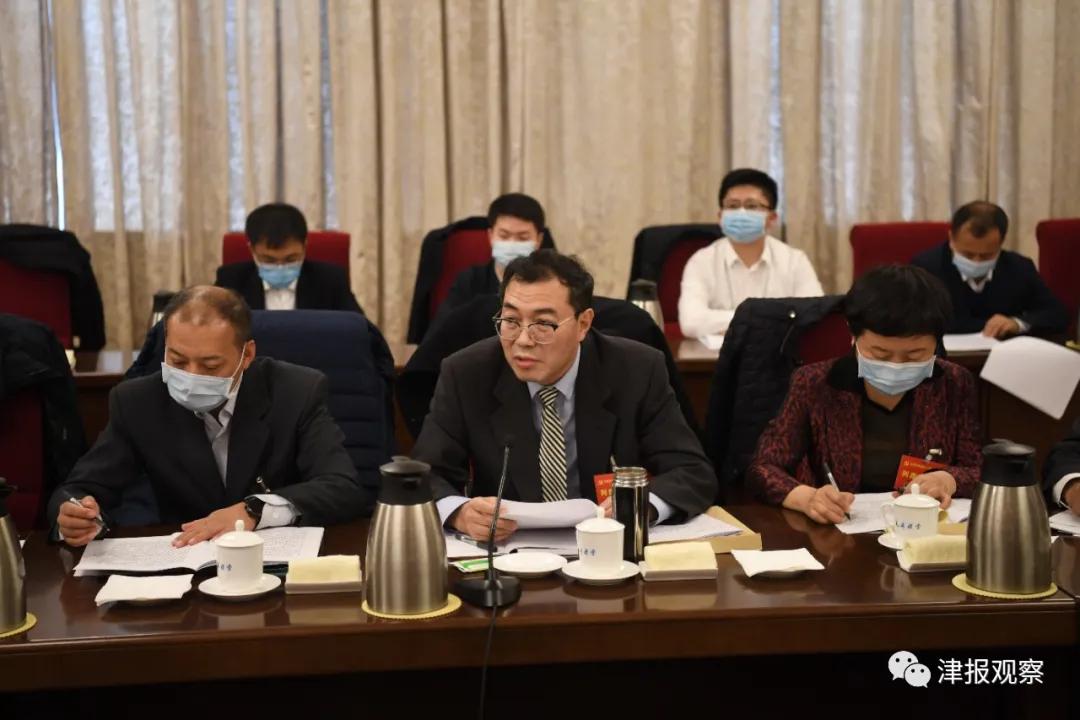 全会分组讨论现场,马凯拍摄