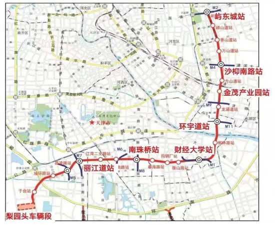 ▲天津地铁10号线